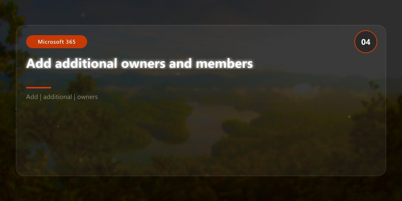 Add additional owners and members