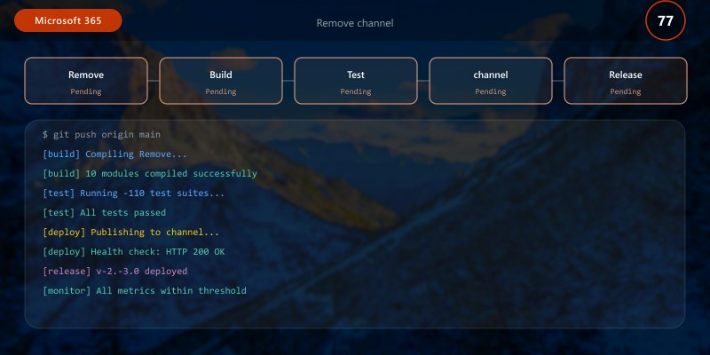 Remove channel