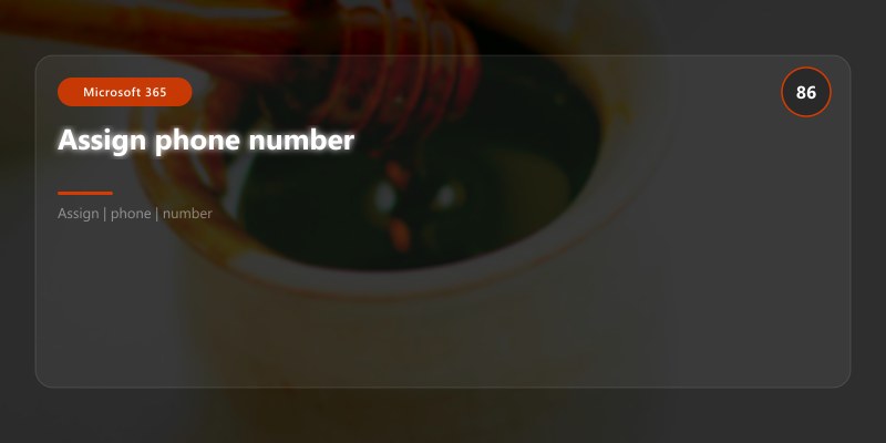 Assign phone number