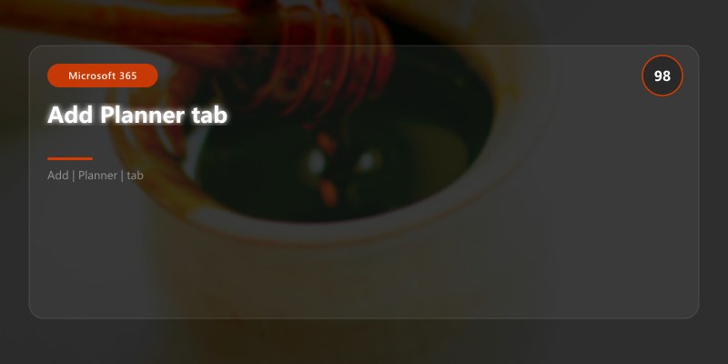 Add Planner tab