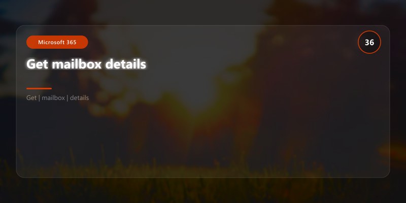 Get mailbox details