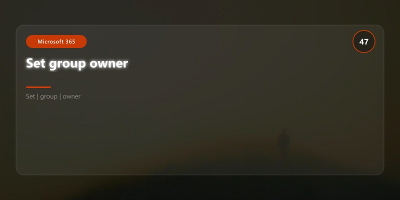 Set group owner
