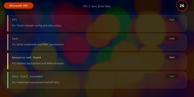 KPI 3: Sync Error Rate