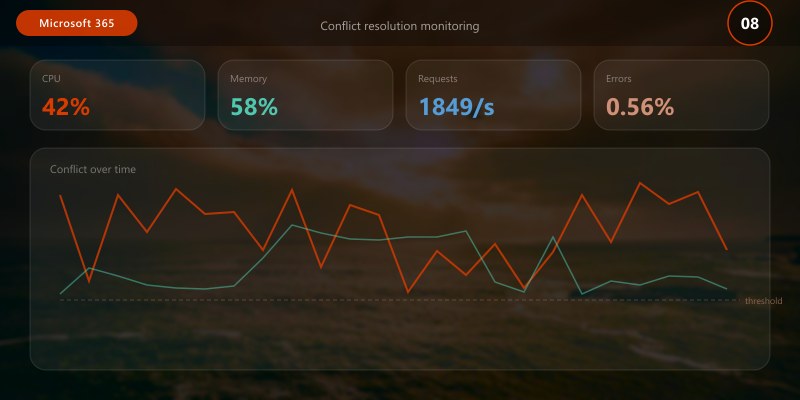 Conflict resolution monitoring