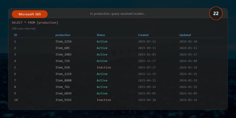 In production, query resolved incidents marked as false positives