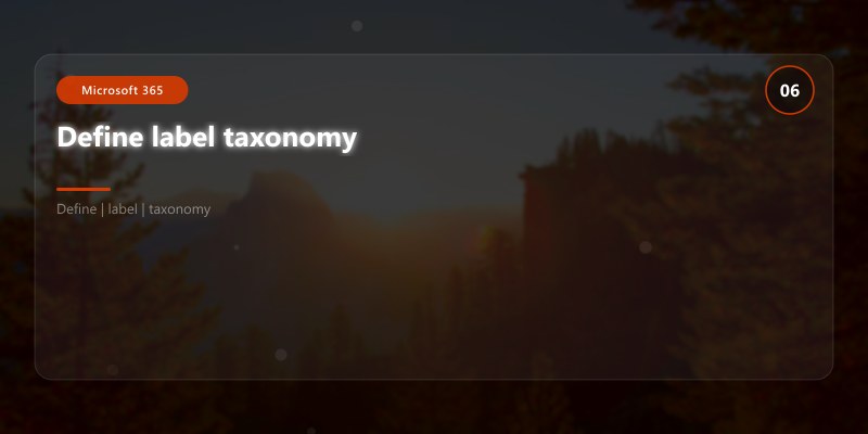 Define label taxonomy