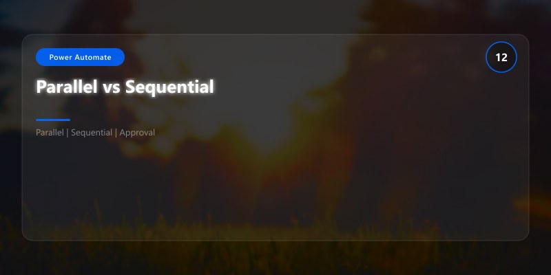 Parallel vs Sequential