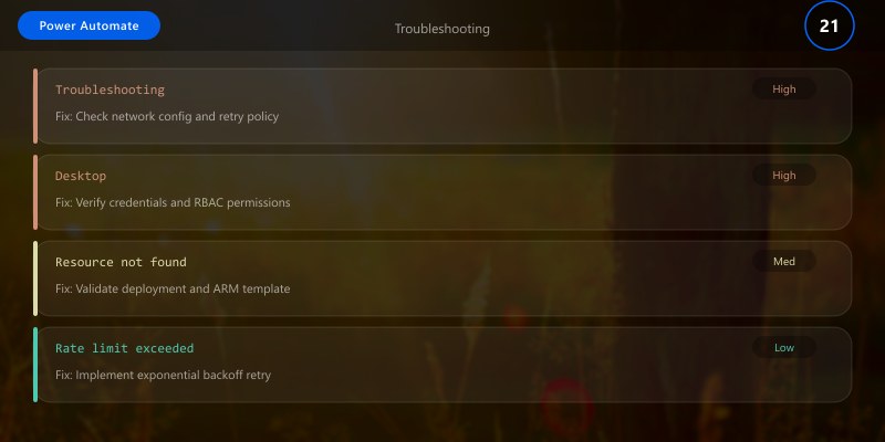 Troubleshooting