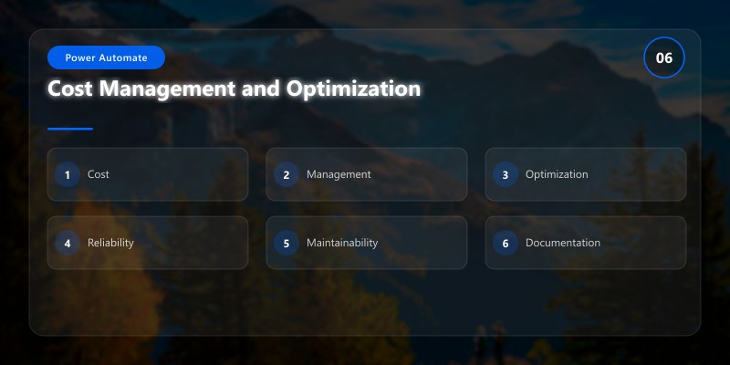 Cost Management and Optimization