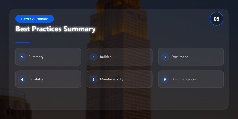 Best Practices Summary