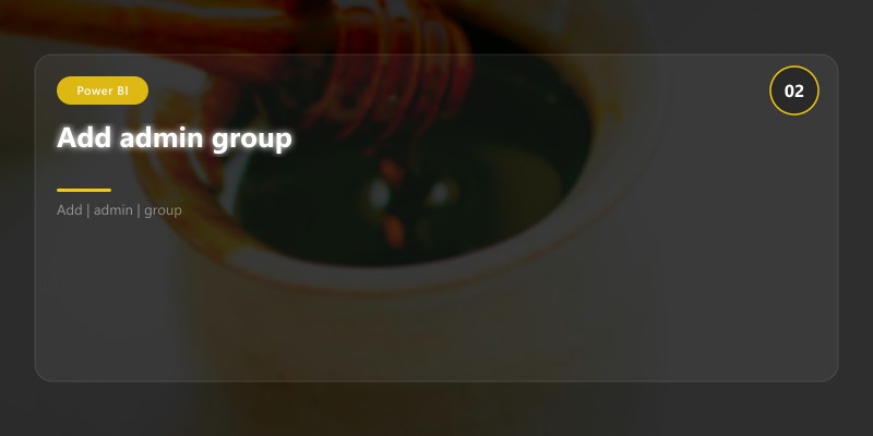 Add admin group