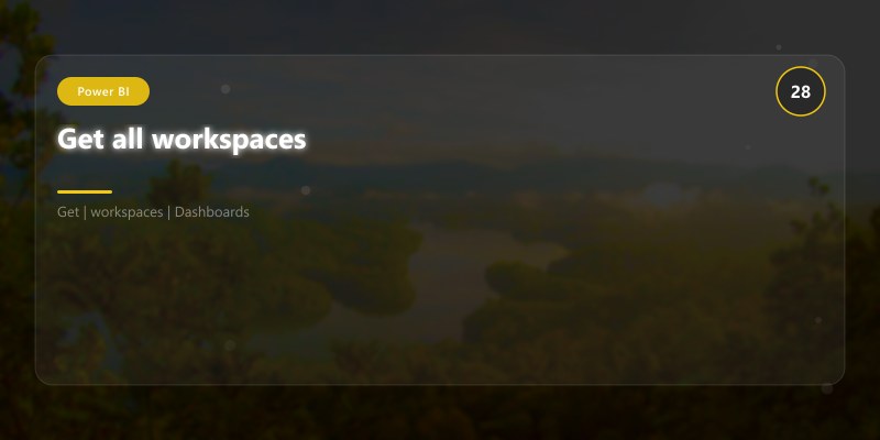 Get all workspaces