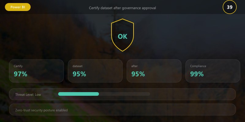 Certify dataset after governance approval