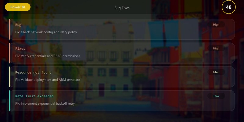 Bug Fixes