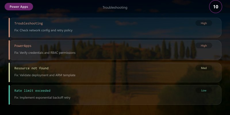 Troubleshooting