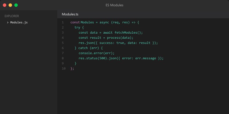 ES Modules
