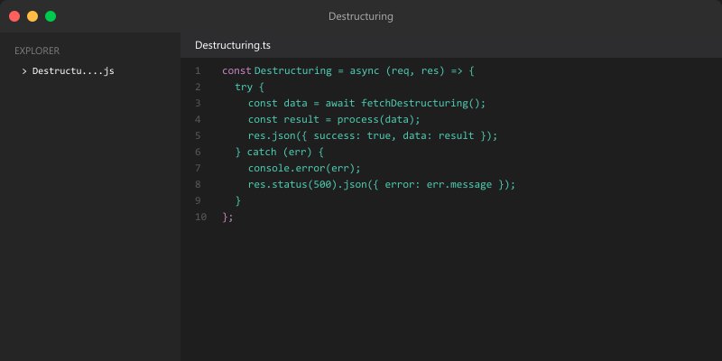 Destructuring