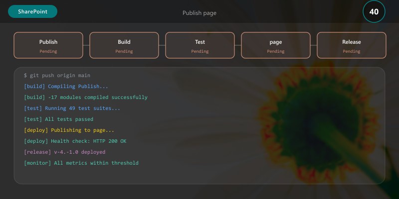 Publish page