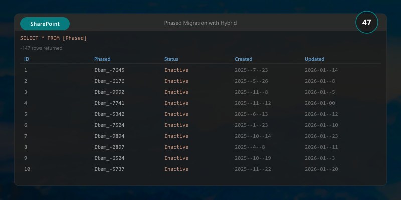 Phased Migration with Hybrid