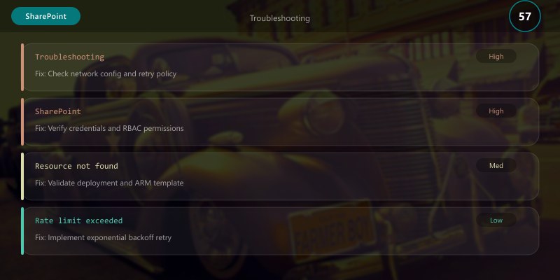 Troubleshooting