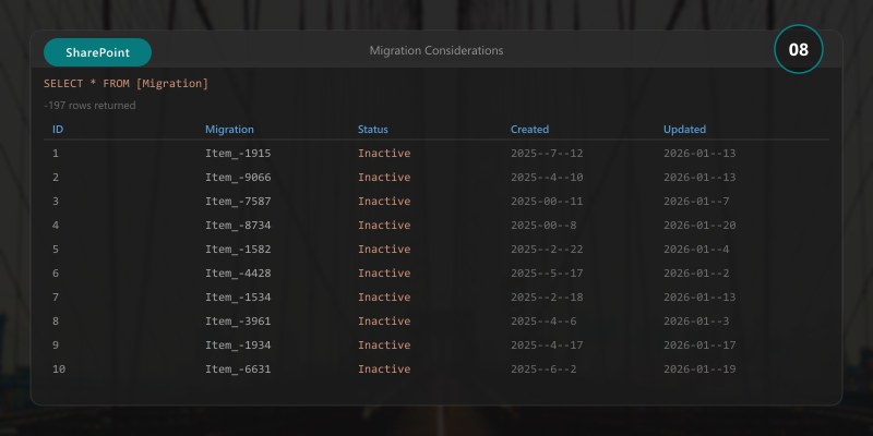 Migration Considerations