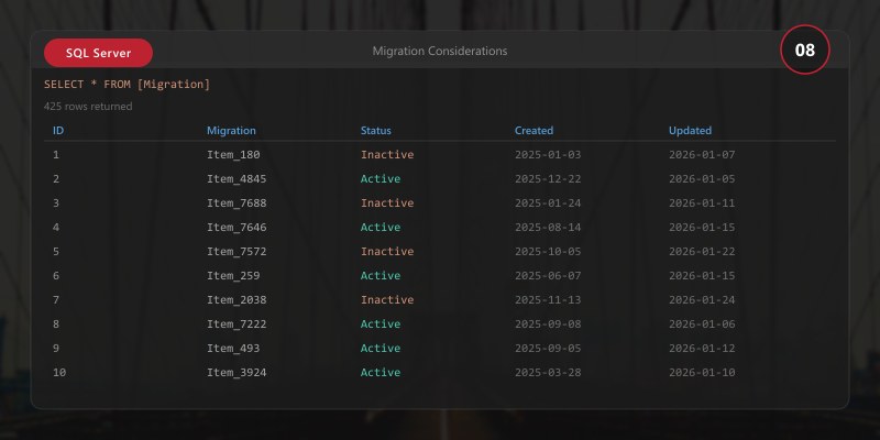 Migration Considerations