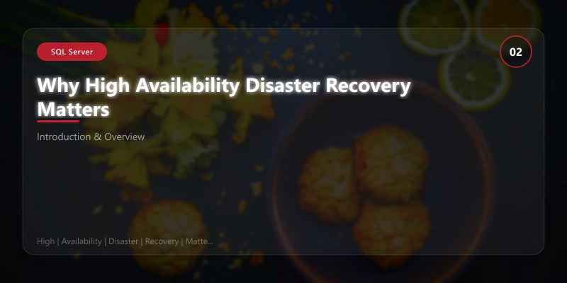 Why High Availability Disaster Recovery Matters