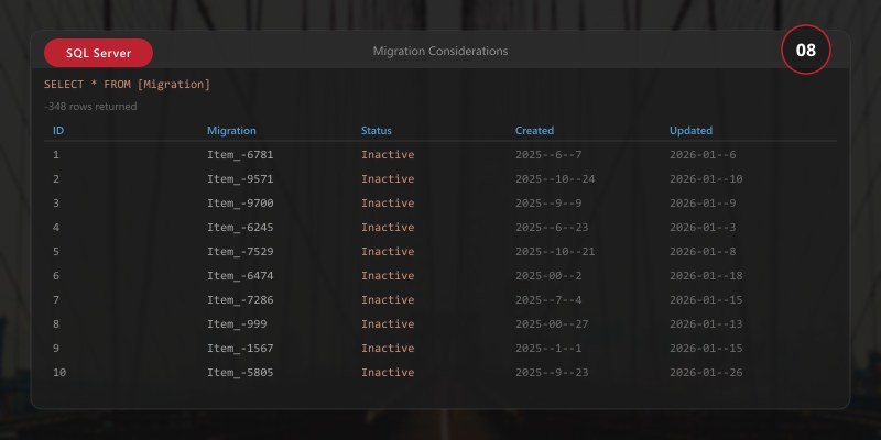 Migration Considerations