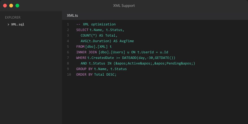 XML Support
