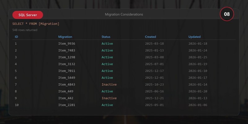 Migration Considerations