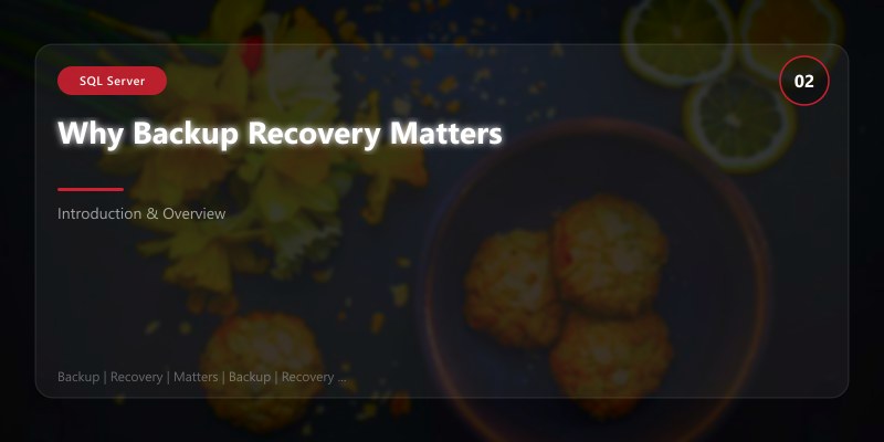 Why Backup Recovery Matters