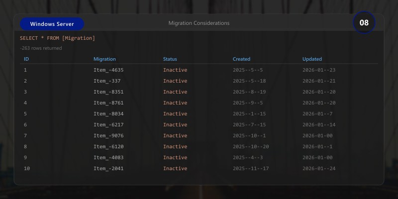 Migration Considerations