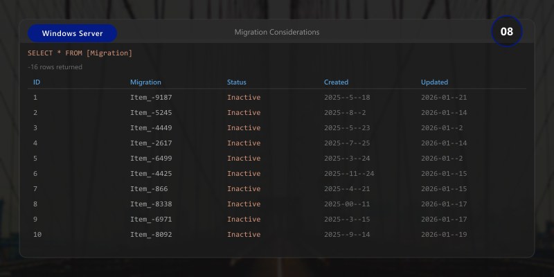 Migration Considerations