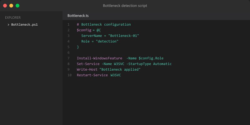 Bottleneck detection script