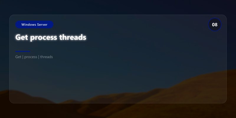 Get process threads