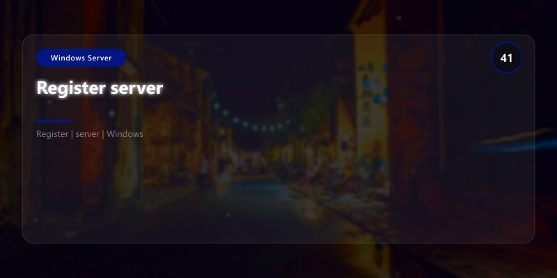 Register server