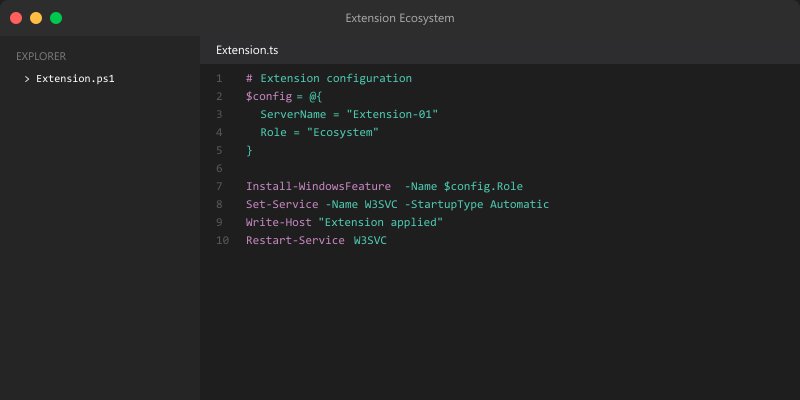Extension Ecosystem