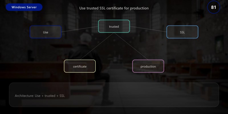 Use trusted SSL certificate for production