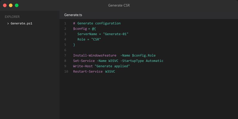 Generate CSR