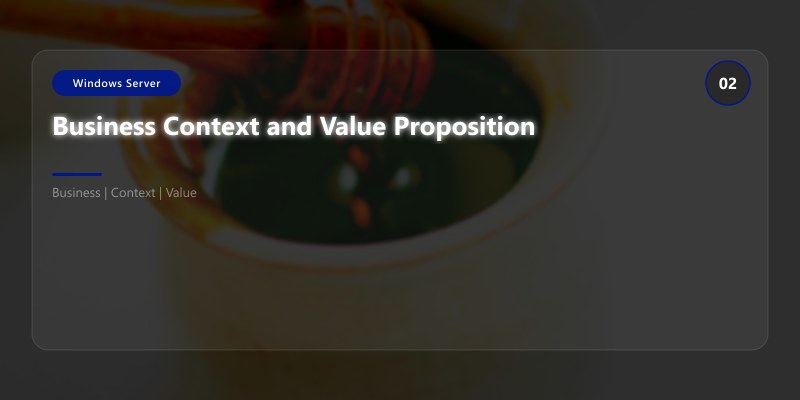 Business Context and Value Proposition