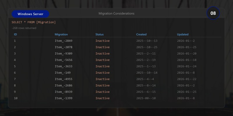 Migration Considerations